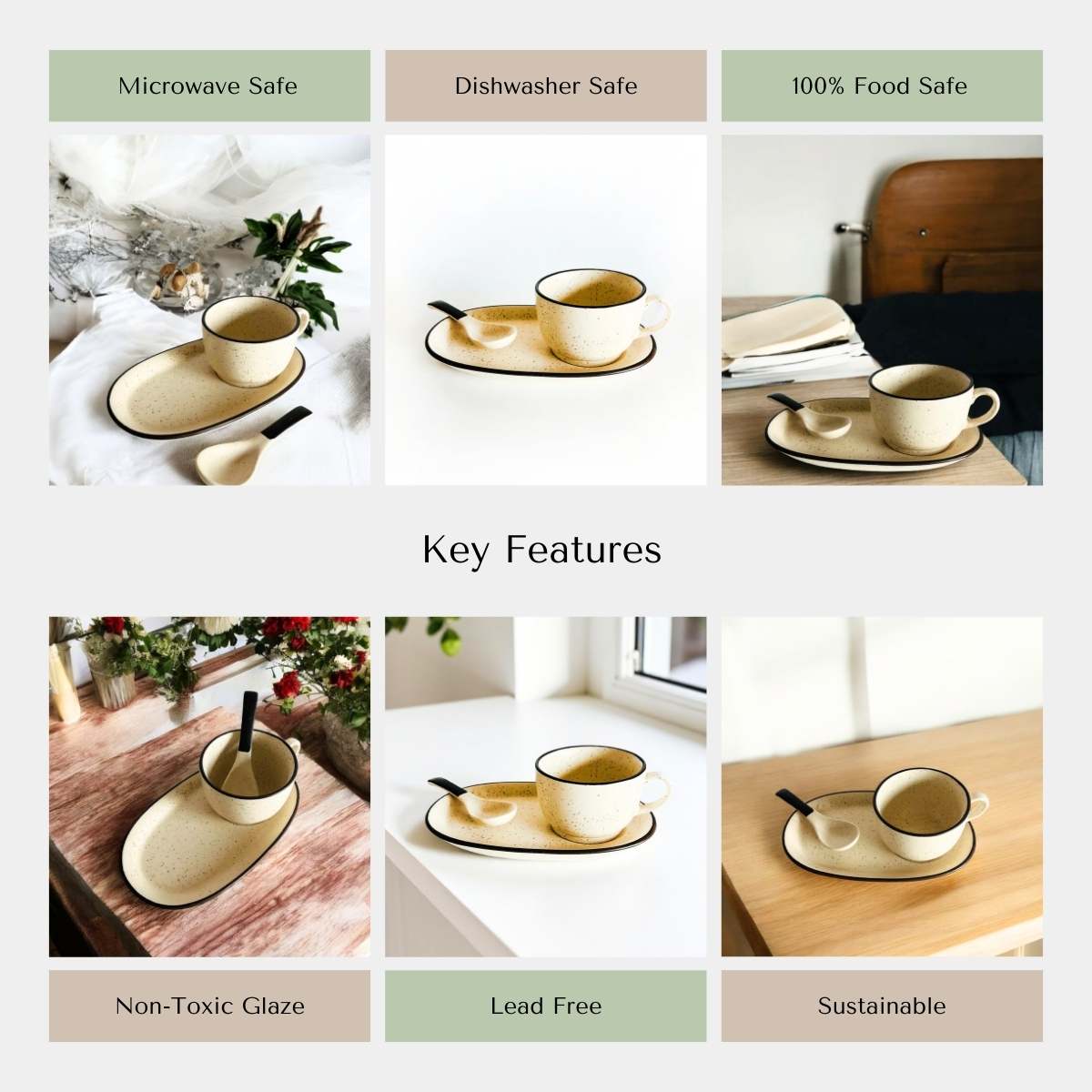 Monochrome Harmony Soup Set